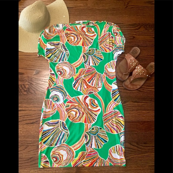 Trina Turk Dresses & Skirts - Trina Turk Sz S Lime Green crazy patterned dress